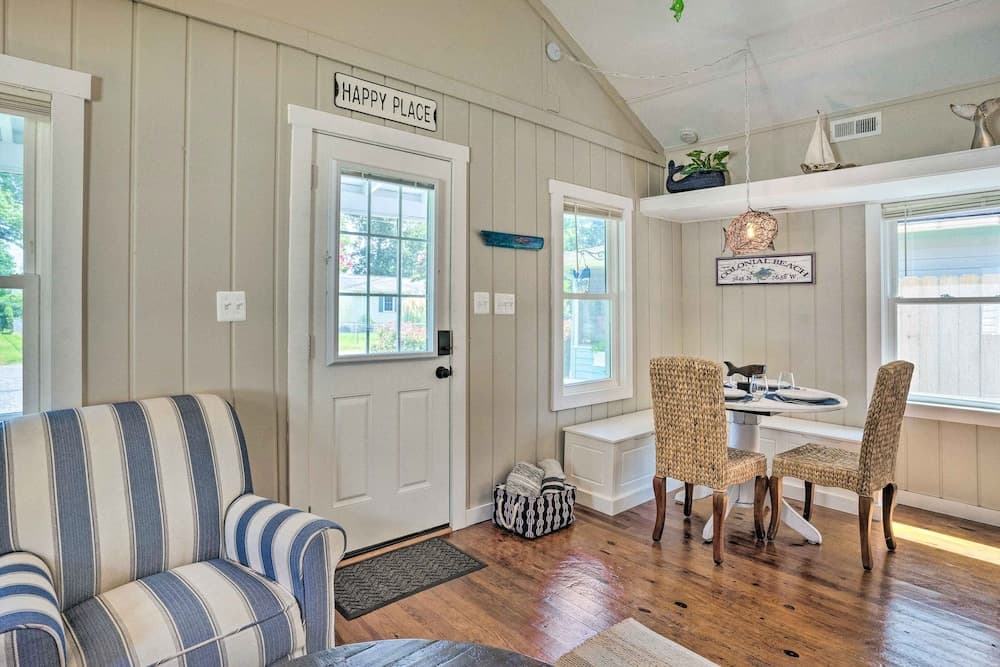 Chic Cottage w/ Private Yard: Steps to Beach!