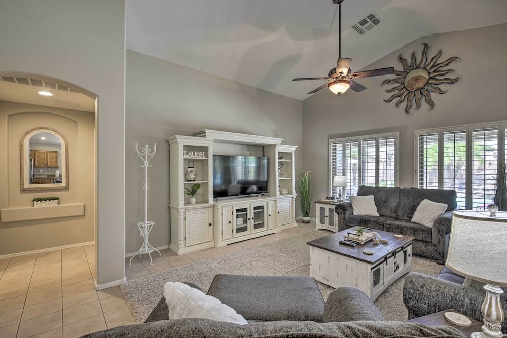 Pool, Hot Tub & Patio: Mesa Oasis Desert Getaway