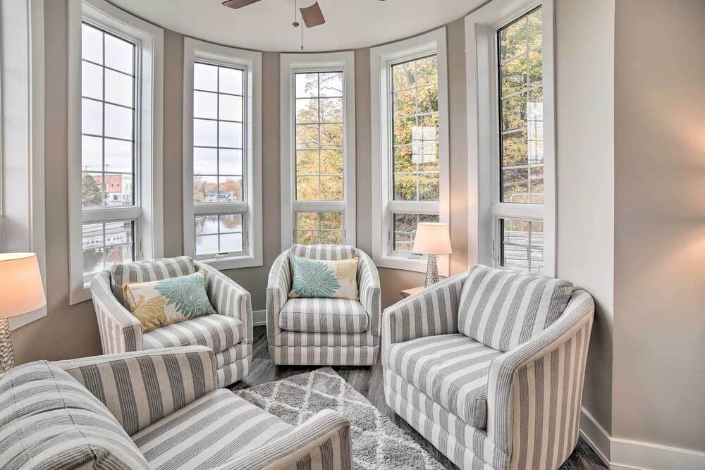 Luxe Manistee Condo w/ Balcony & River Views!