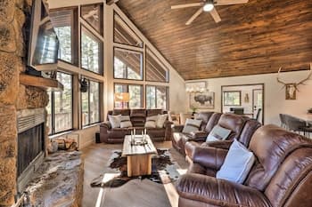 Sunny Cabin w/ Poker Room & Wraparound Deck!