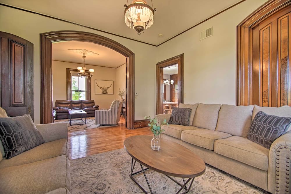 Spacious Farmhouse on 200 Acres Along the River