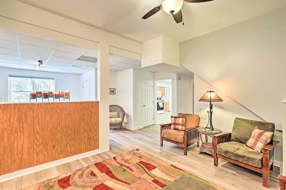 Asheville Mountain Getaway w/ Patio & Koi Pond!