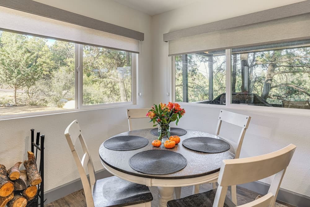 Relax Fireside: Prescott Retreat w/ Hot Tub!