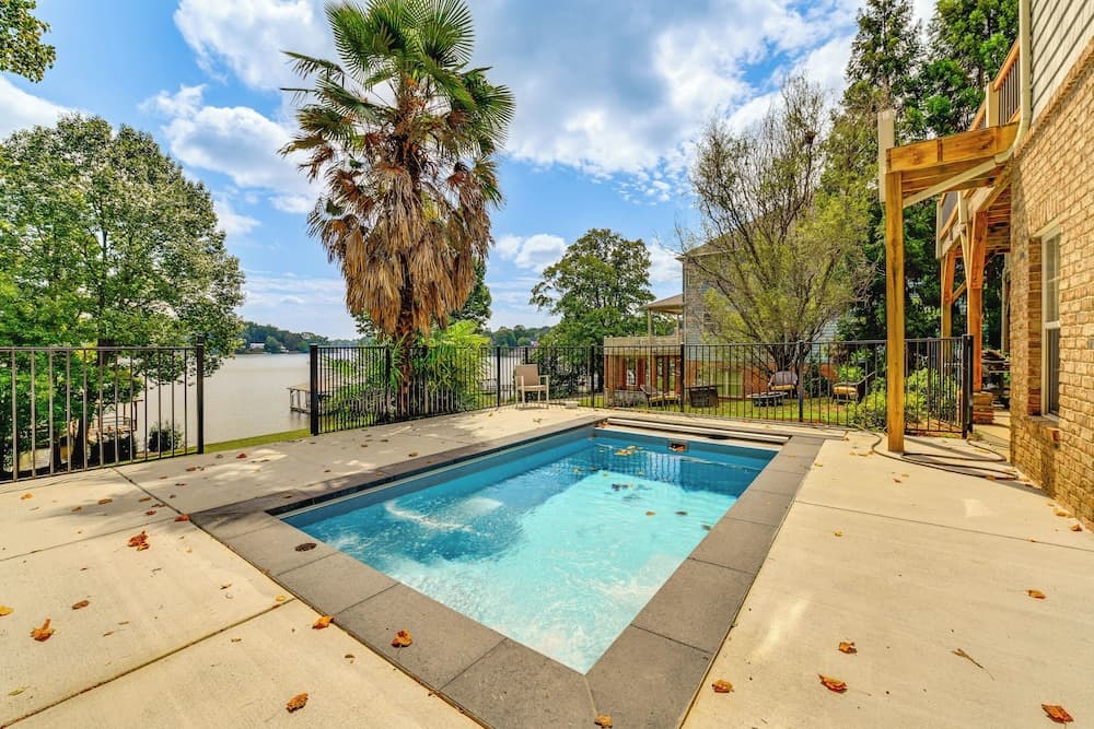 Waterfront Sherrills Ford Home w/ Pool & Boat Dock