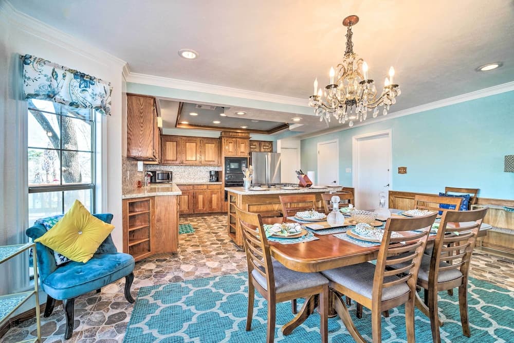 Family Home w/ Boat Dock, Fire Pit + Balcony