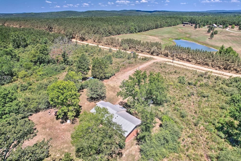 Private Hot Tub & Yard: Secluded Broken Bow Home!