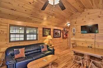 Cozy Anchors Away Cabin Hideaway w/ Fire Pit!