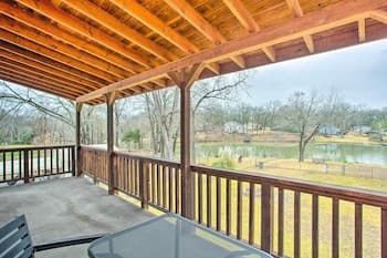 Spacious Lakefront Home With Deck & Fire Pit!