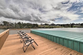 Waterfront San Jacinto River Home & Boat Slip!