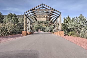 Modern Pine Retreat w/ Deck & Stunning Views!