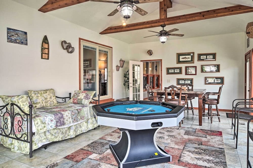 Waterfront Hollister Retreat w/ Dock & Game Room!