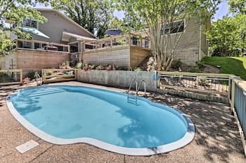 Luxury Hot Springs Oasis on Lake w/ Private Dock!