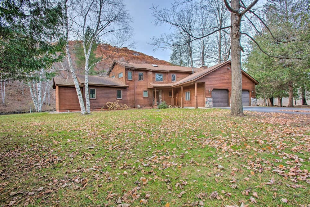 Riverfront Manton Cabin w/ Pool Table & Fire Pit!