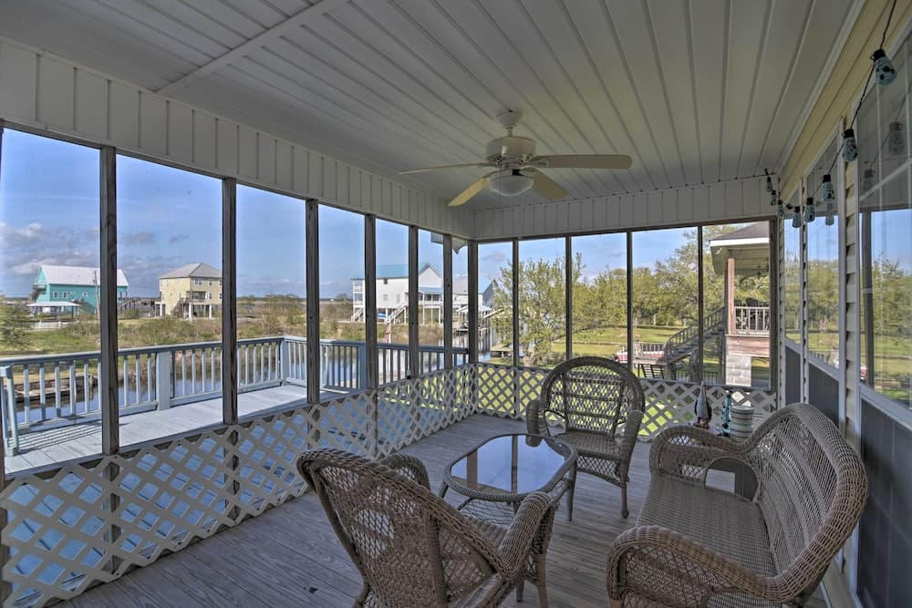 Fish at Canalfront Bay St Louis Home - Dock & Deck