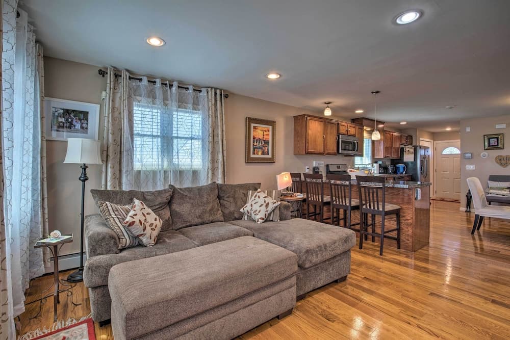 Waterfront Home w/ Large Deck & Dock on Narrow Bay