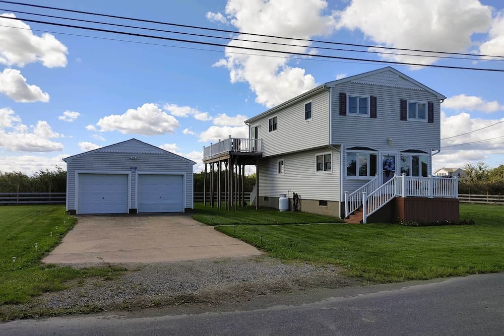 Waterfront Home w/ Large Deck & Dock on Narrow Bay