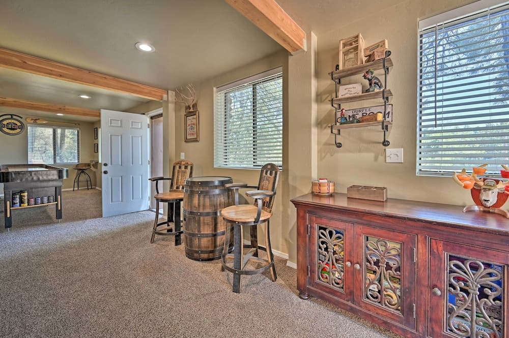 Hot Tub, Game Room: Dog-friendly Pine Cabin!