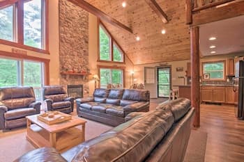 3-story LK Harmony Resort Chalet w/ Fire Pit, Deck