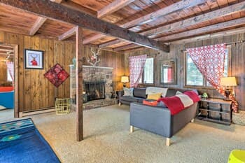 Secluded Lakefront Cabin w/ Deck: Ski + Hike!