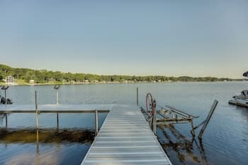 Delton Oasis Retreat w/ Lake Views & Deck!