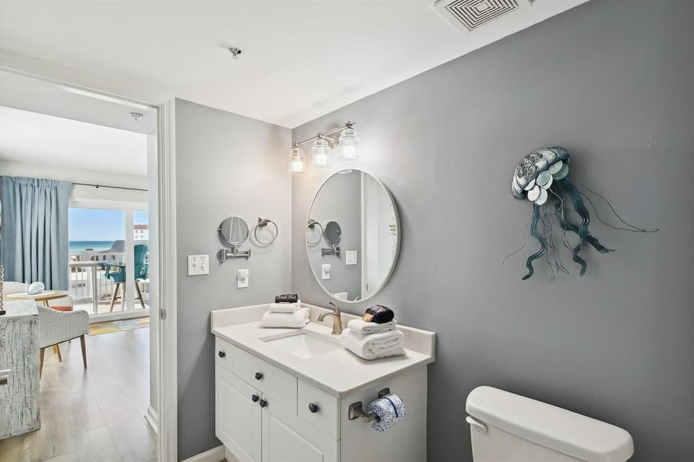 Seacrest 501A is a Gulf Front Efficiency on Okaloosa Island by RedAwning