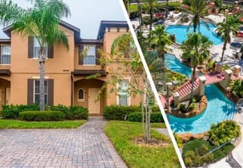 Near Disney 4 BR Townhome Waterpark Resort 2714