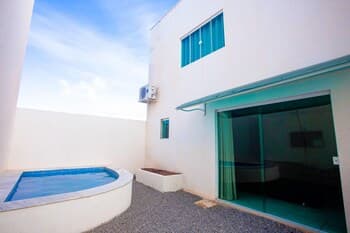 Lindo Mezanino 400m do mar com Piscina Privativa