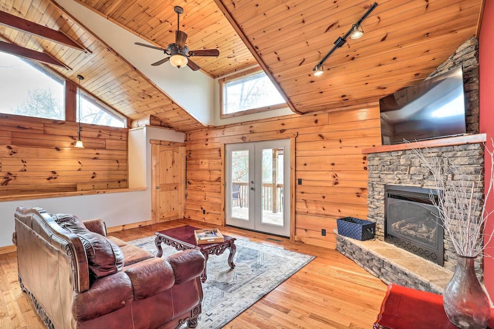 Rustic Cabin w/ Mountain Views & Private Deck!