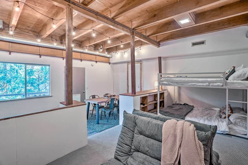 Modern & Unique Cabin With Deck by Lake Gregory!