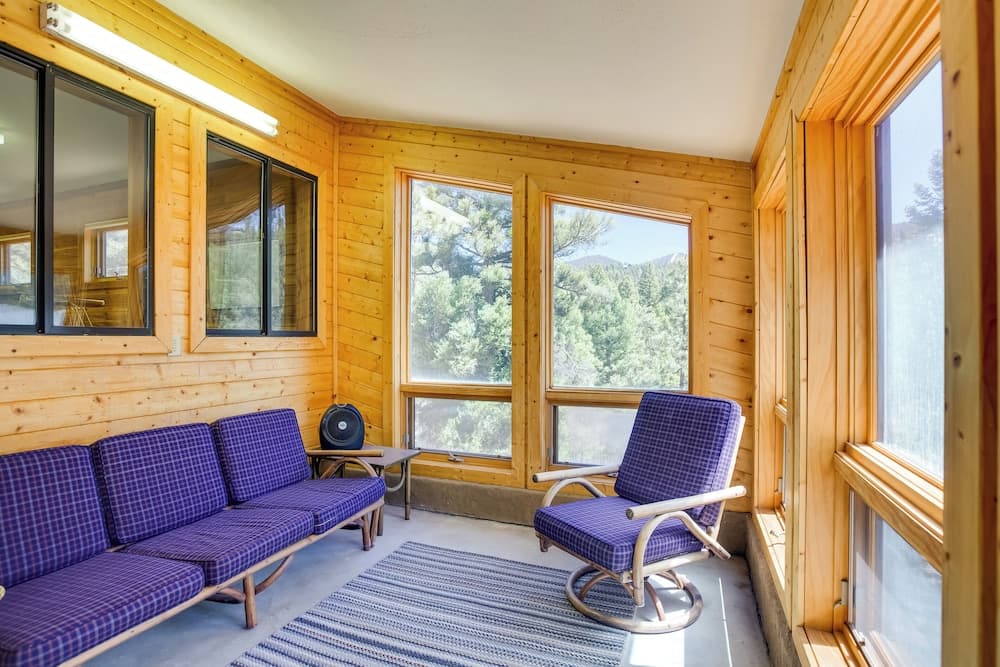 Roomy Angel Fire Home w/ Hot Tub, Sunroom & Views!