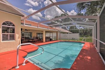 Canalfront Home With Heated Pool & Theater Room!