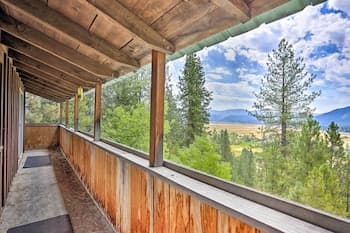 Peaceful Cabin w/ Mtn + River Views, Fire Pit