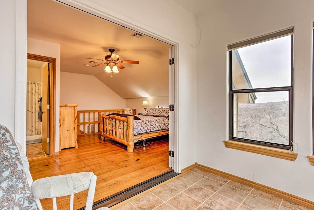 Medicine Park Cabin Rental w/ Mountain View