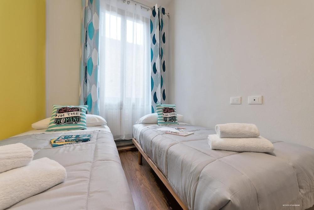 happy apartment in lively area