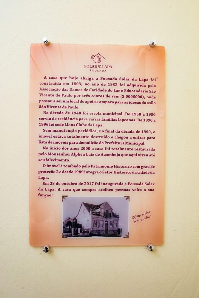 Pousada Solar da Lapa