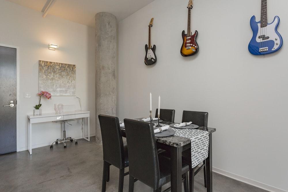 Industrial Chic Condo with Balcony