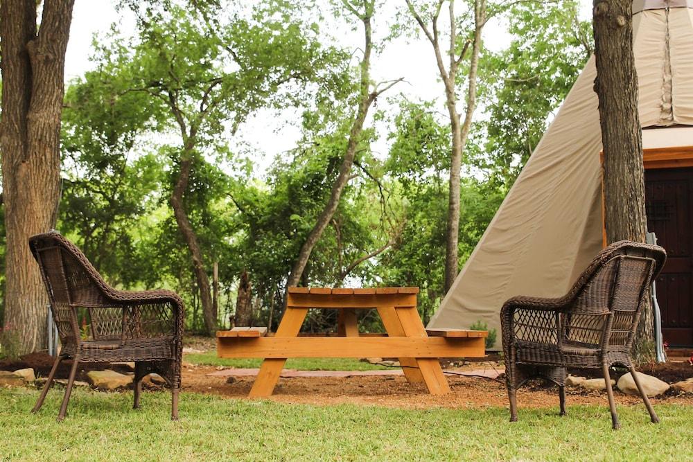 Sweet Grass Tipis on Guadalupe River