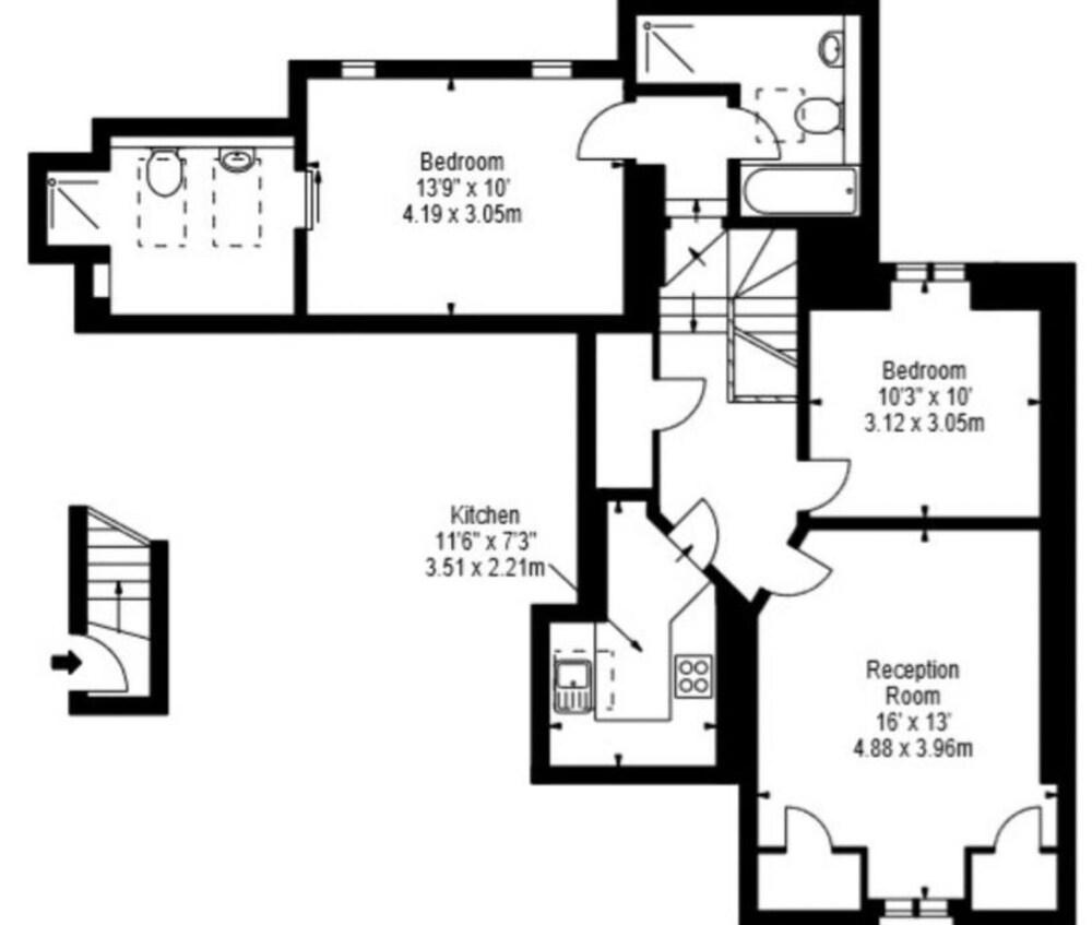 Cosy Two Bedroom Apartment - Flat 59a