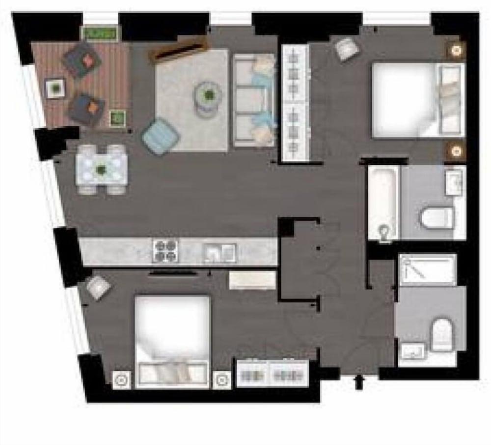 Luxury Manhattan 2 Bed Battersea