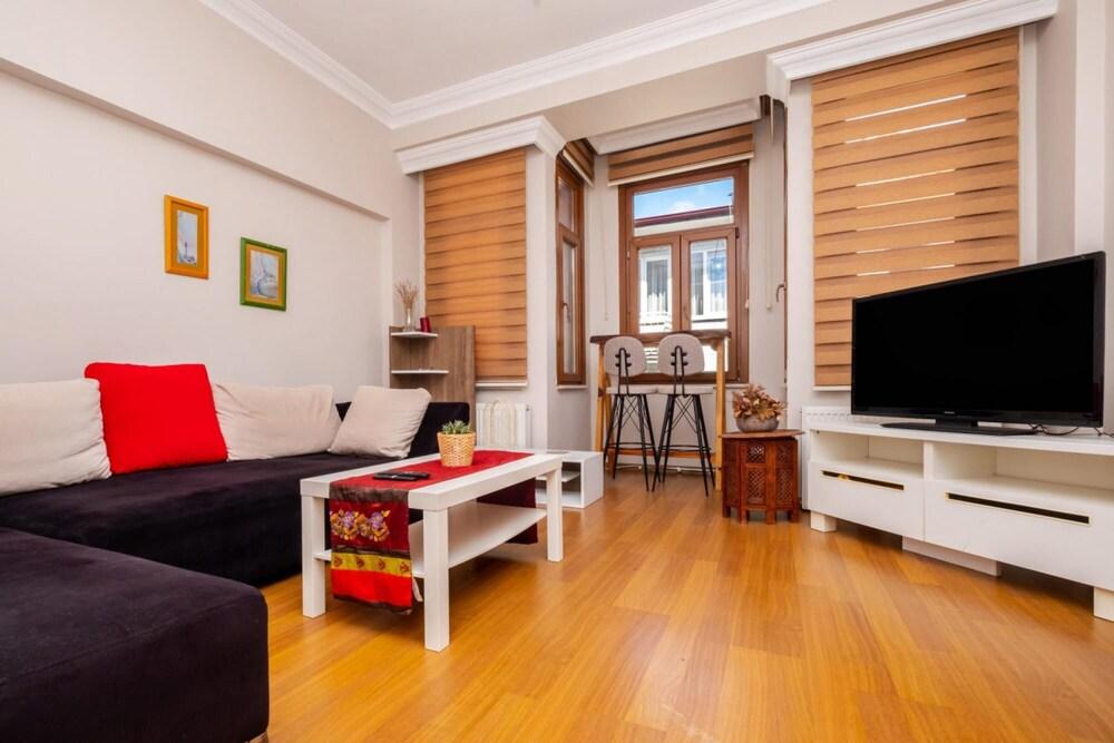 Authentic Central Flat With Bay Window in Besiktas