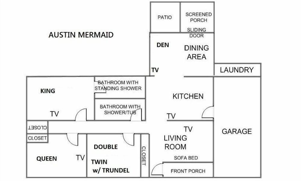 Austin Mermaid 3 Bedroom Home