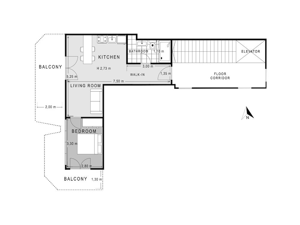 Sanders Arch - Intimate 1-bedroom Apartment With Balcony