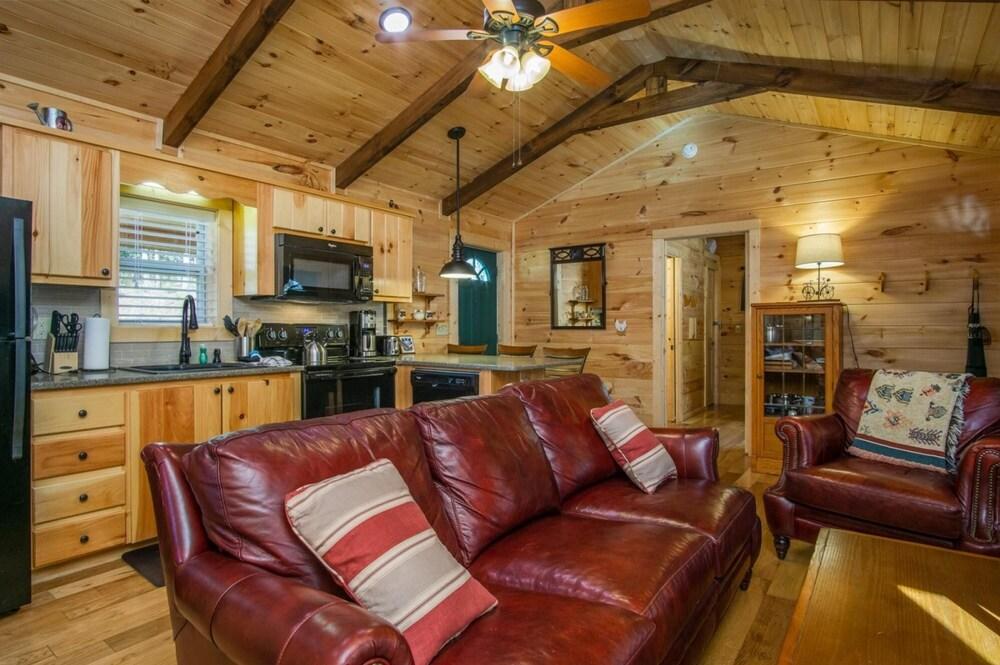 Creekside Log Cabin in Pisgah Forest
