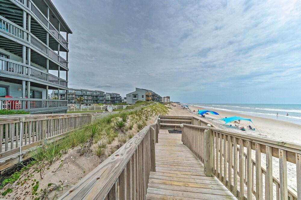 Oceanfront North Topsail Beach Condo w/ Pool!