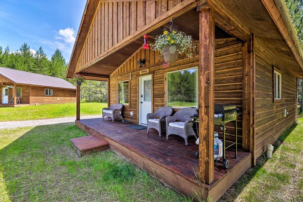 Custom Cabin w/ Grill & Fire Pit: 7 Mi to Glacier!