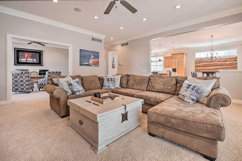 Executive Home w/ Heated Pool on Lake Wawasee