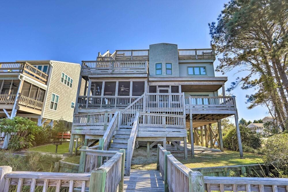 Sunset Beach Home w/ 4-level Deck ~ 1 Mi to Pier!