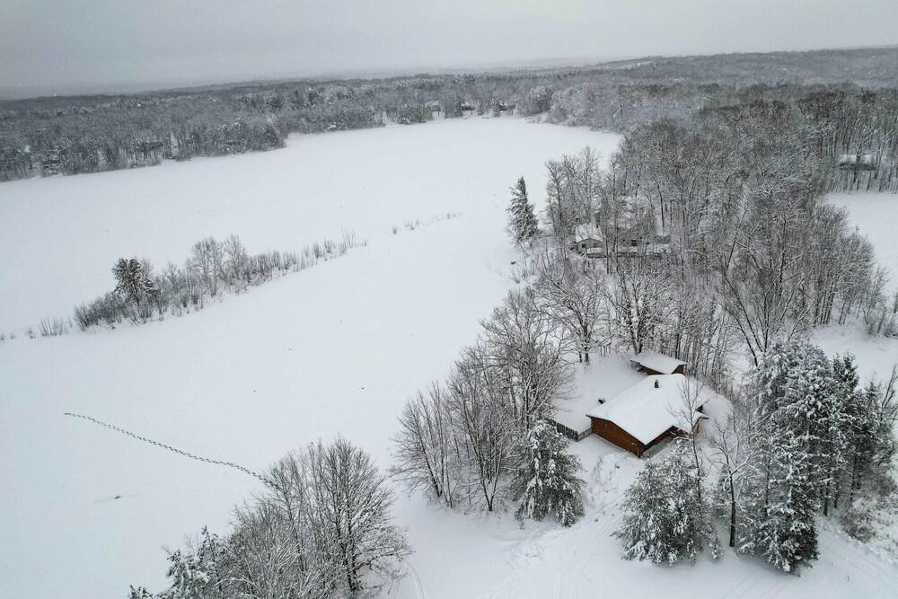 Frederic Lakefront Retreat w/ Dock & Patio!