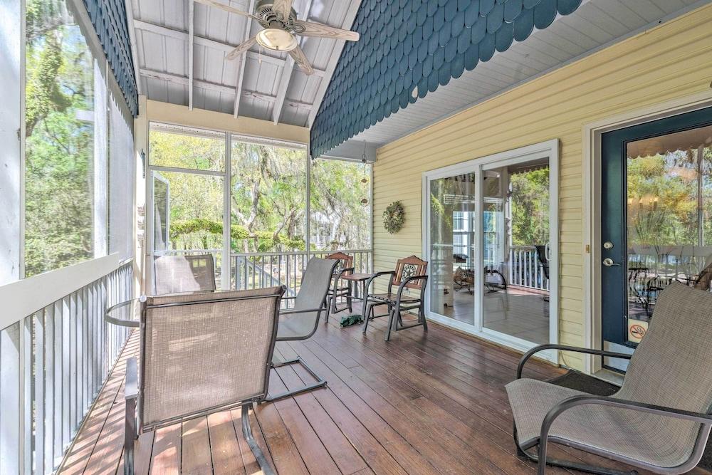 Elevated Home w/ Fire Pit + Dock on Suwannee River