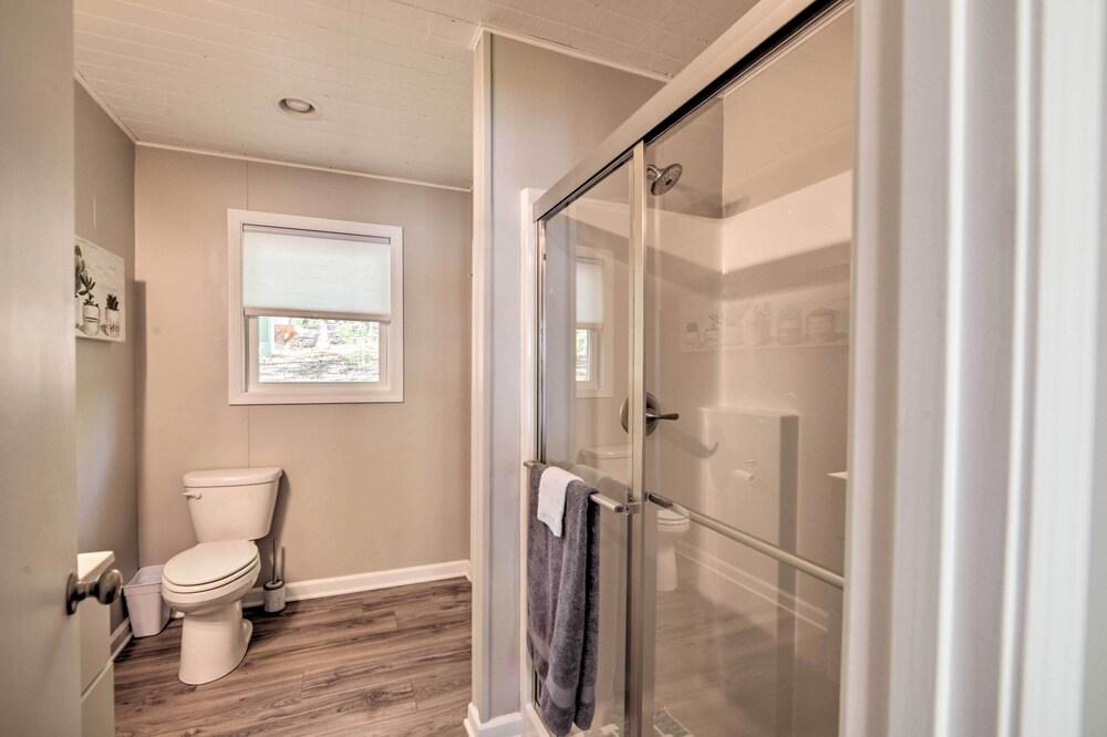 Modern Lakefront Getaway w/ Deck + Dock, In Cove!